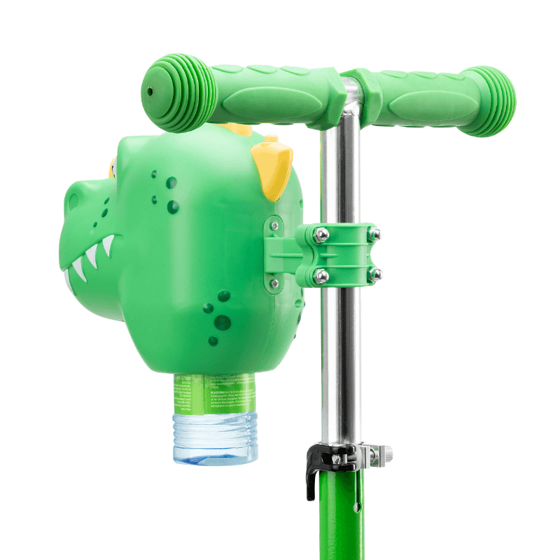 Xootz Dinosaur Bubble Go Scooter for Kids - Green