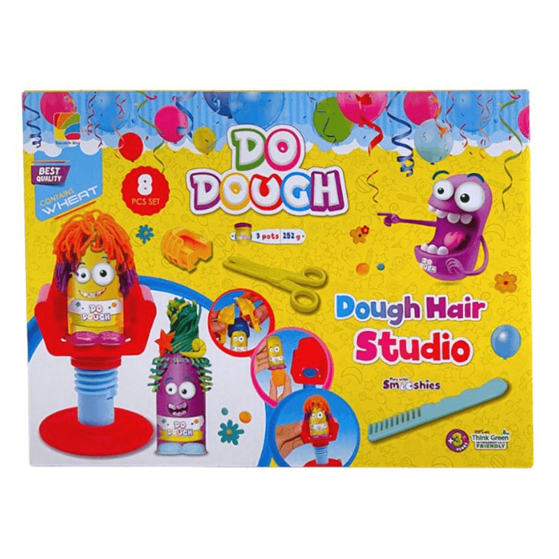 دو دو - مجموعة لعب صلصال ستوديو تصميم الشعر - 8 قطع