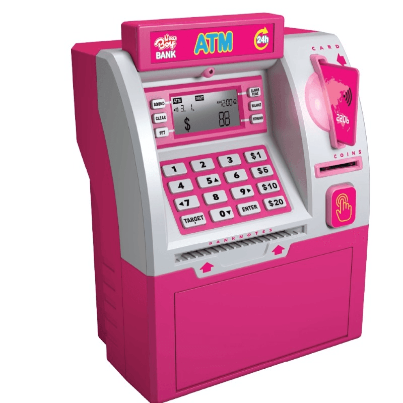 New Boy Savings ATM - Pink