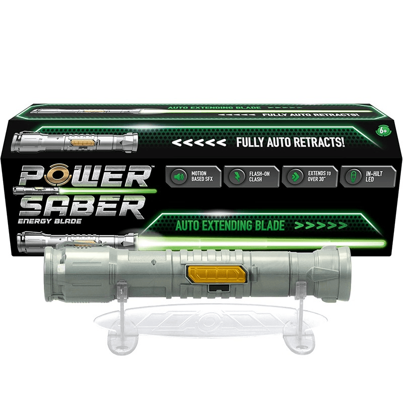 Power Saber Auto Extending & Retracting Saber - Green