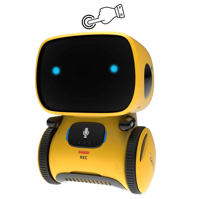 Smart Voice Control Intelligent Robot - Yellow