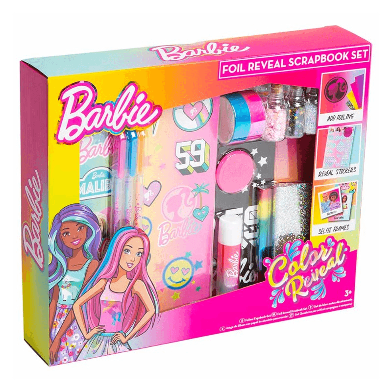 باربي - مجموعة دفتر قصاصات باربي كولور ريفيل فويل