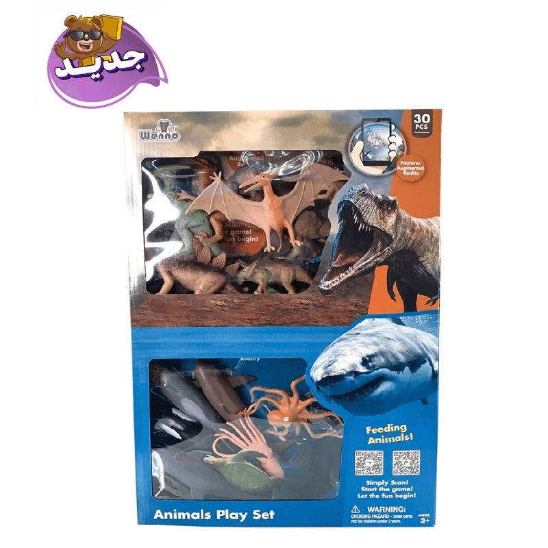 Wenno Dinosaurs And Ocean Animals Playset - 30 Pcs