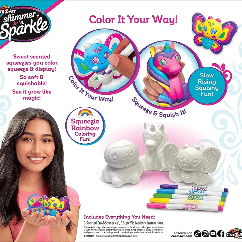 Shimmer N Sparkle Color Your Own Squeezie Fun