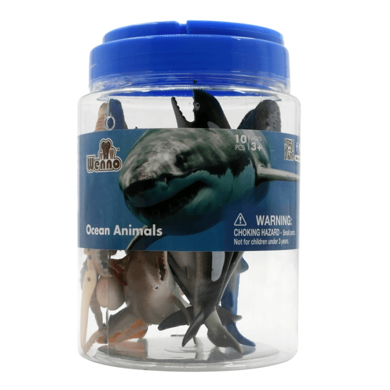 Wenno Ocean Animals Playset - 10 Pcs