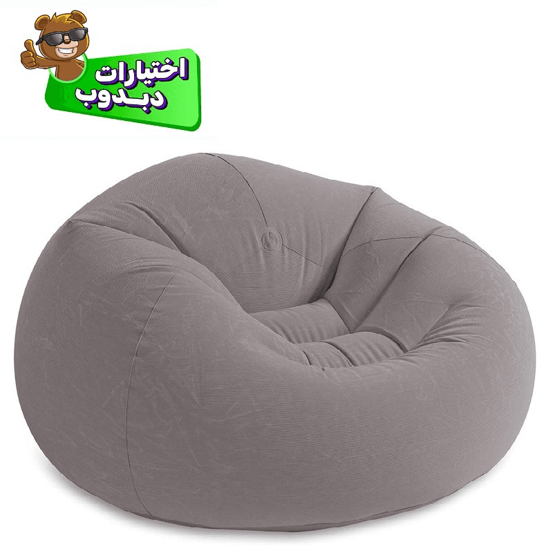 إنتكس - كرسي قابل للنفخ - لون رمادي