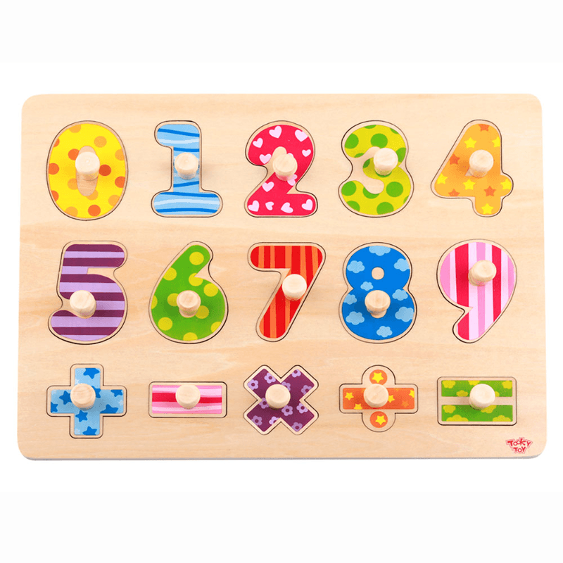 Tooky Toy Wooden Number Puzzle