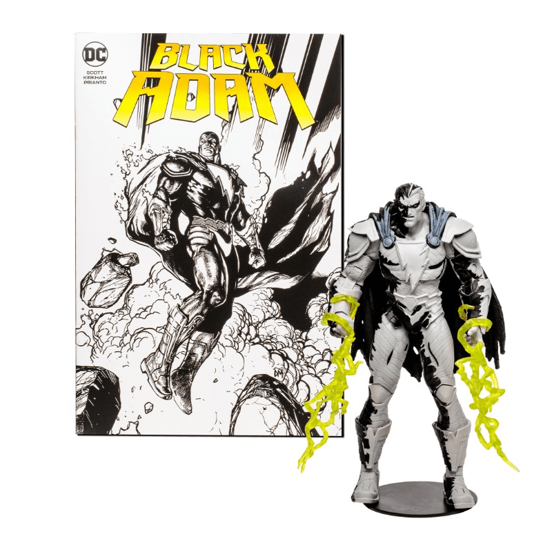 DC Comics Black Adam Line Art Variant Figure - 7In
