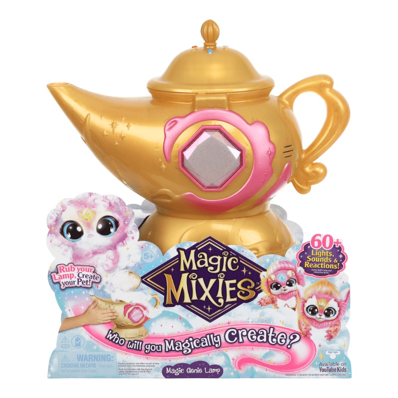 Magic Mixies Magic Genie Lamp With Interactive Pink Plush Toy