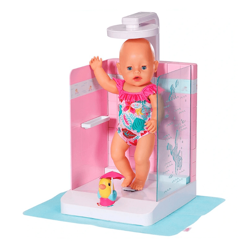 بيبي بورن - حوض الاستحمام و الشاور لدمية 43 سم