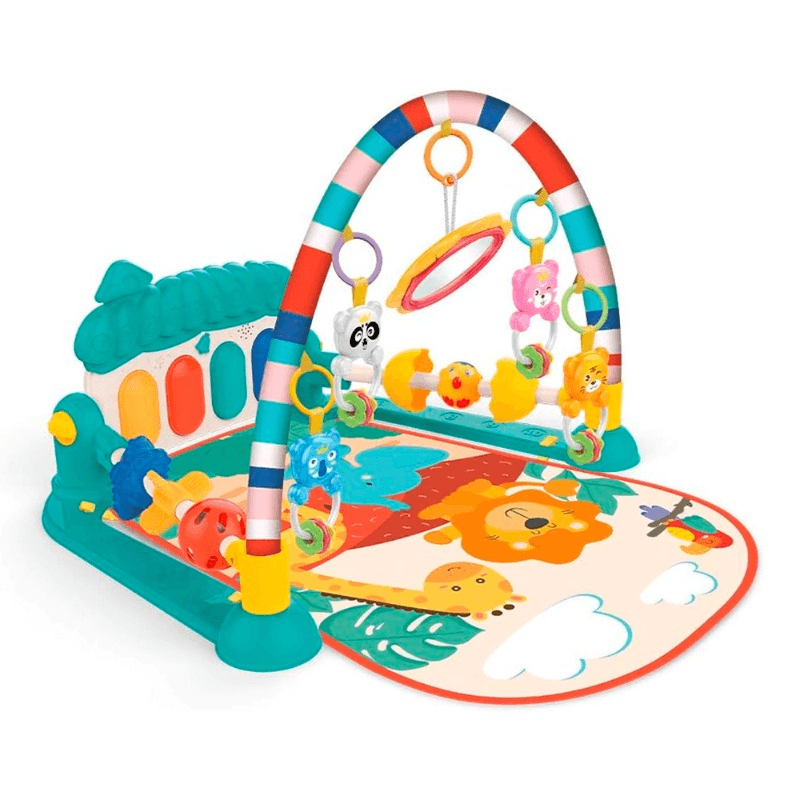Huanger Baby Play Piano Gym Mat with Music and Light