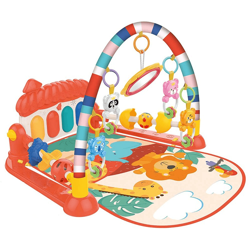 Huanger Fitness Rack Piano Play Mat for Kids - Red