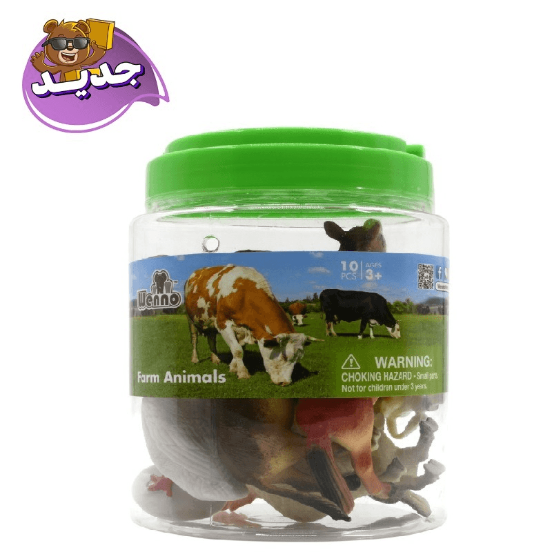 Wenno Farm Animals Playset - 10 Pcs