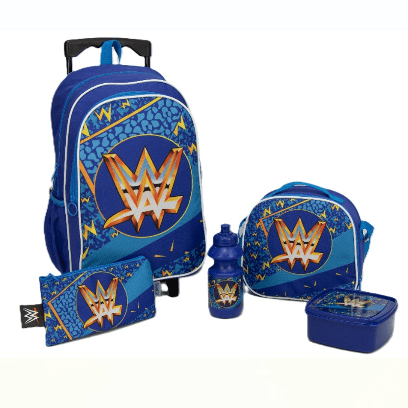 دبليو دبليو أي - حقيبة ظهر 5 في 1 مقاس 16 بوصة مع الملحقات