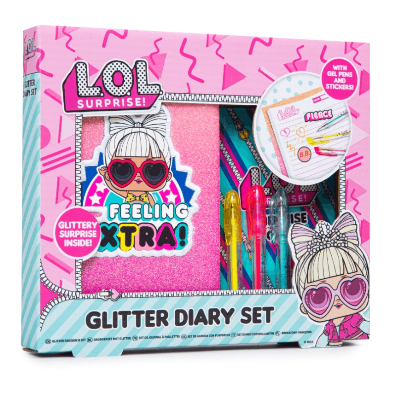 L.O.L. Mini Glitter Diary Set