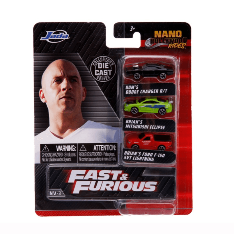 جادا - لعبة هوليوود رايدز نانو عبوة من 3 قطع - متنوع