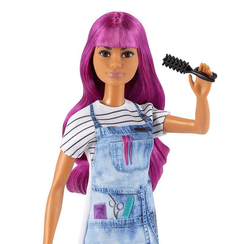 Barbie Hair Stylist Doll Purple Hair with Accessories