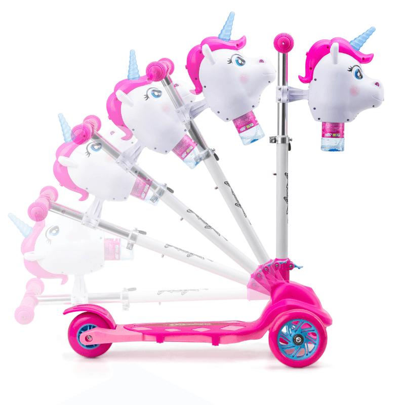 Xootz Unicorn Bubble Go Scooter for Kids - Pink