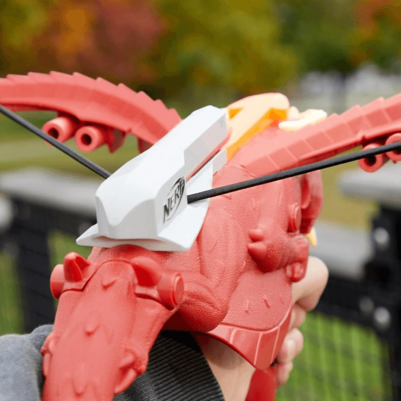 Nerf Timbershade Red Dragon Blaster with 6 darts