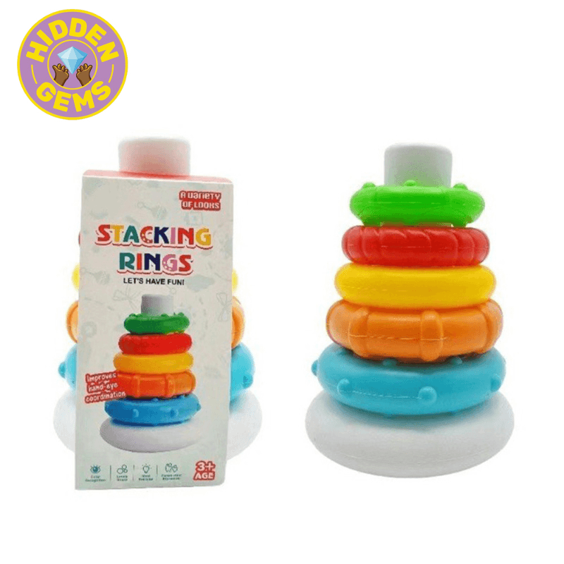 حلقات التراص الملونة – لعبة تعليمية للأطفال