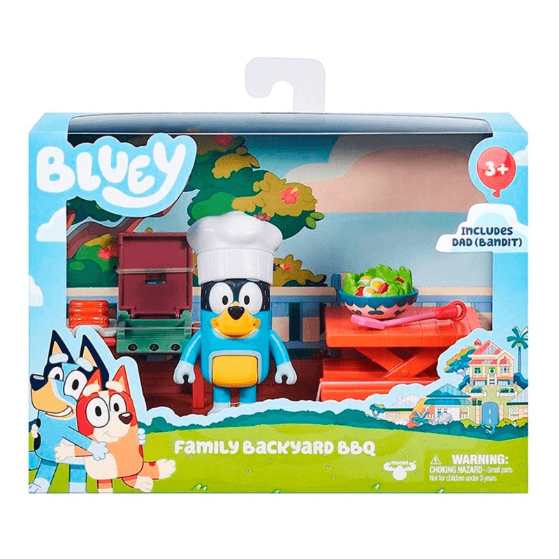Bluey Mini Family Backyard Set With Figure