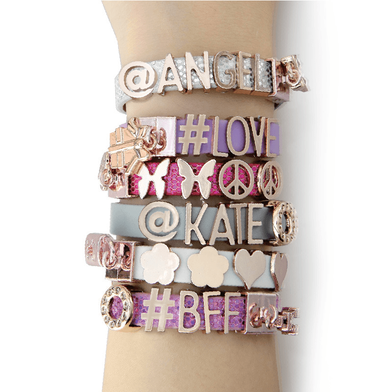 Tasia Rose Gold Message Bands
