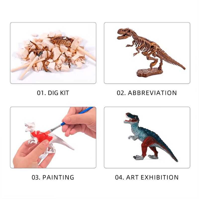 Dinosaur Digs And Paints Tyrannosaurus Rex Set