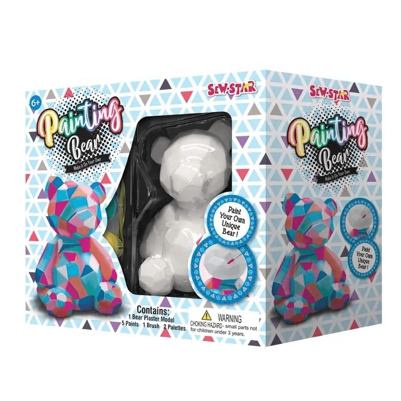 Sew Star Painting Bear Plaster Coloring Set