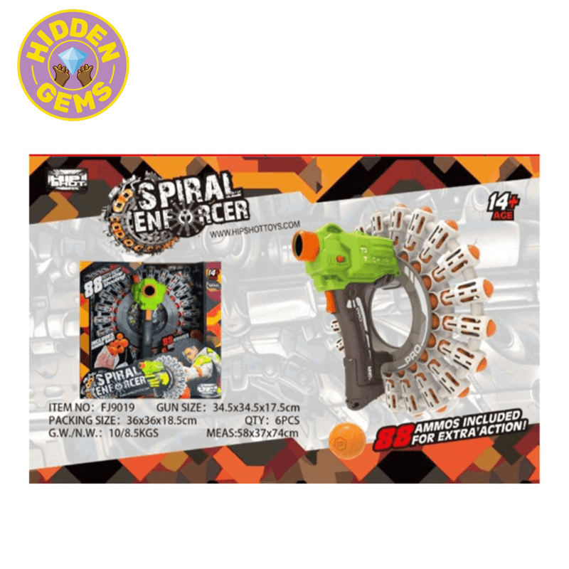 Electric Spiral Pistol With 88 Rounds