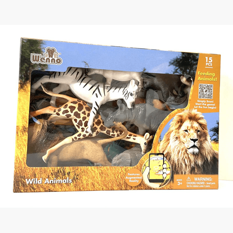 Wenno Wild Animals Playset - 15 Pcs