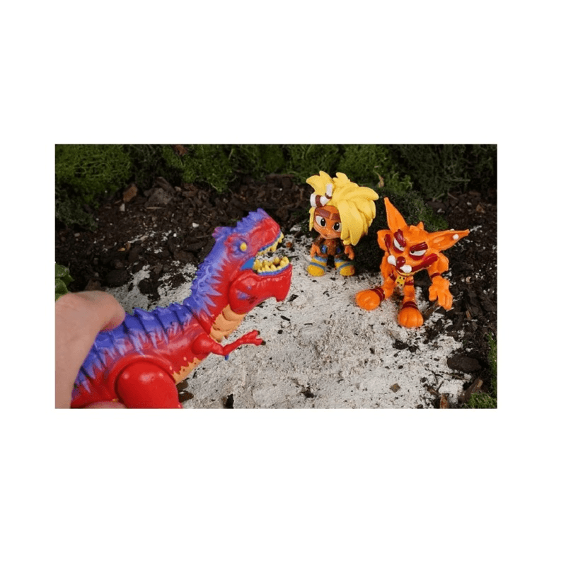 Crash Bandicoot Dino Dash Diorama Figurine Playset