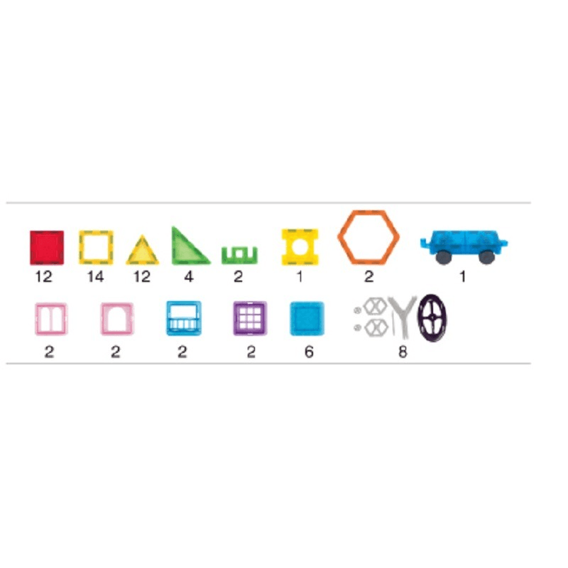 Magnetic Tiles Building Blocks Set 70 Pcs