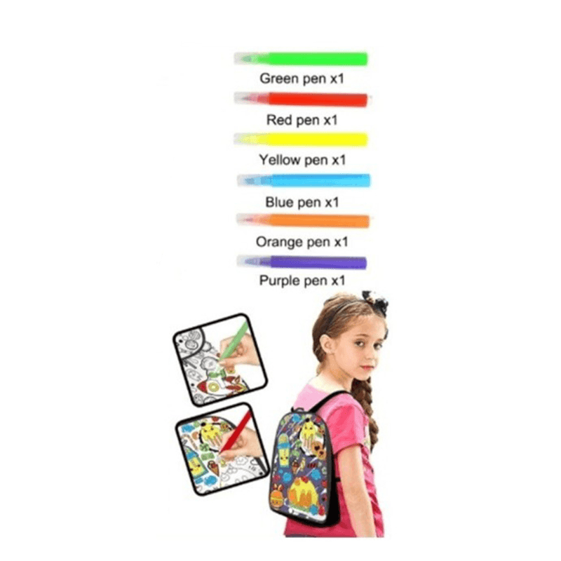 حقيبة ظهر قابلة للغسل للأطفال من ديناصور وورلد جرافيتي