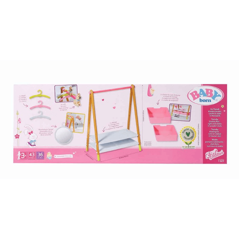 Baby Born Doll Clothes Rail