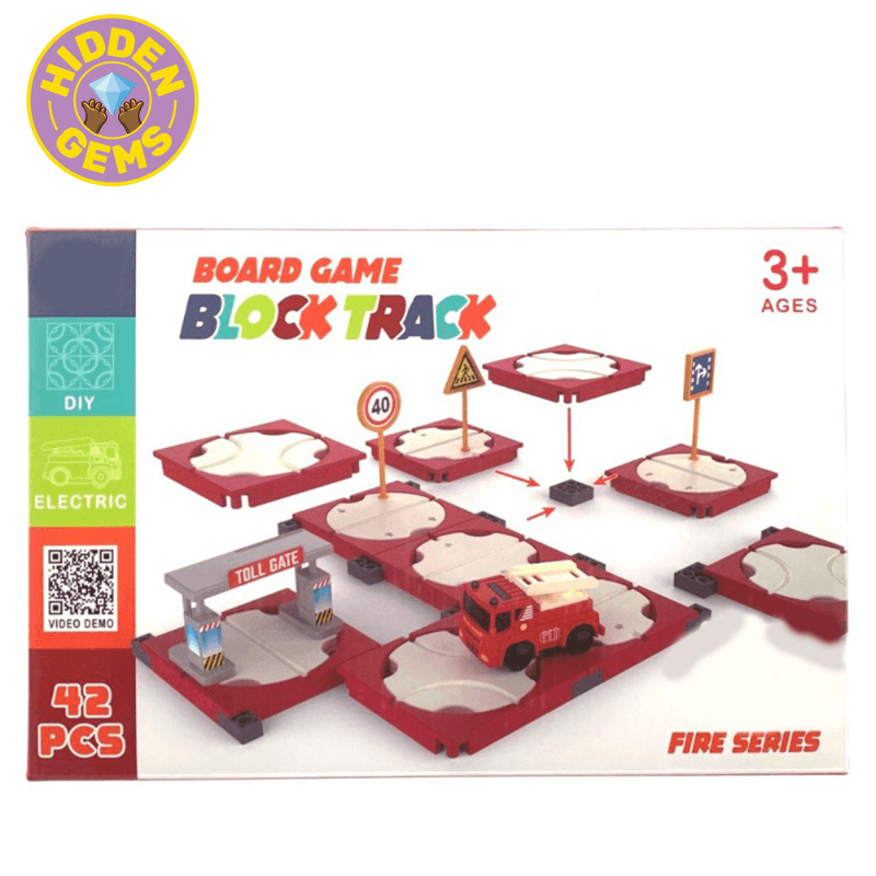 Educational Race Track Building – Fire Truck Assembly & Connection Toy