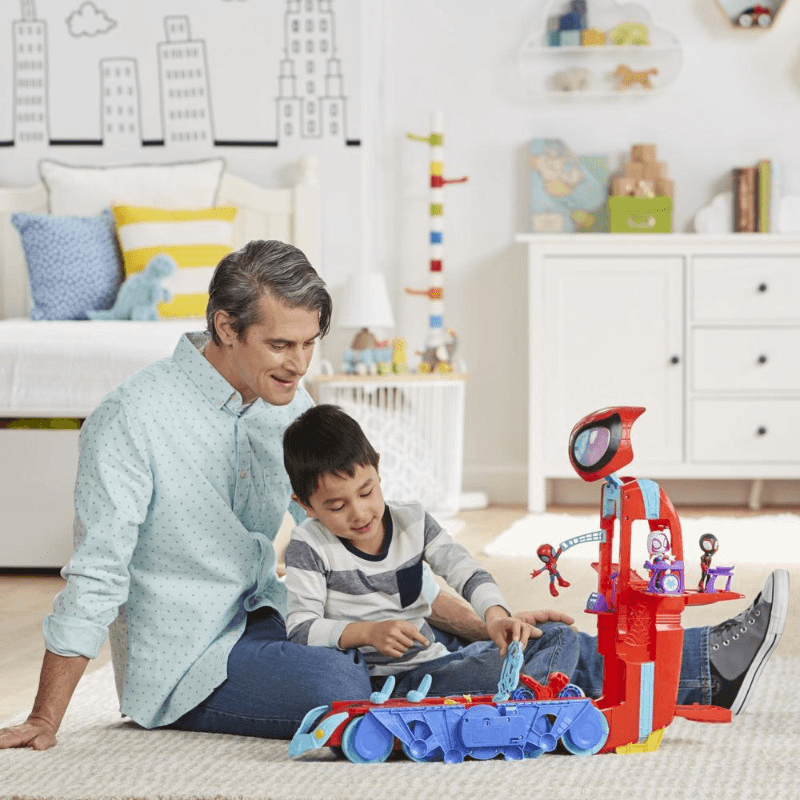 Marvel Spider Crawl-R 2-in-1 Deluxe Headquarters Set