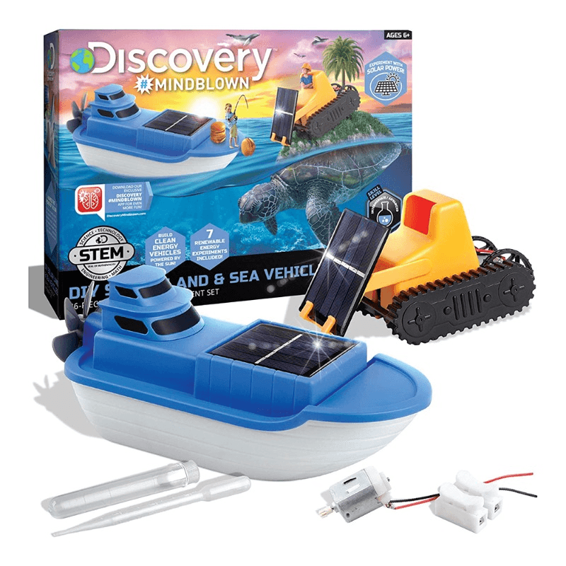 Discovery Kids Mindblown Solar Land And Sea Vehicles