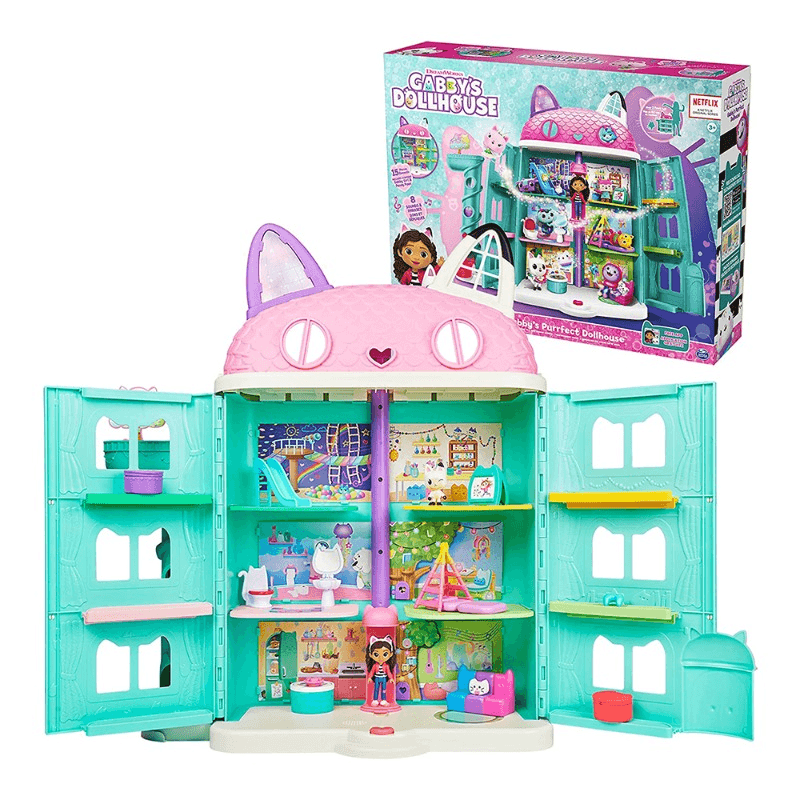 جابيز دول هاوس - مجموعة لعب منزل بيرفكن دول هاوس مع شخصيتين