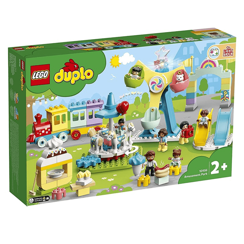 LEGO Duplo Amusement Park Fairground with Train Building Set 10956