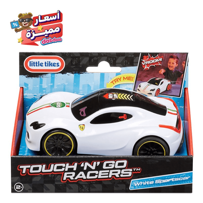 ليتل تايكس - السيارة الرياضية توتش ان جو ريسيرز - لون أبيض