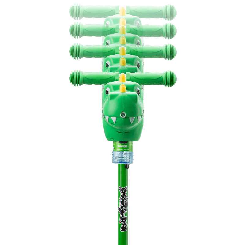 Xootz Dinosaur Bubble Go Scooter for Kids - Green