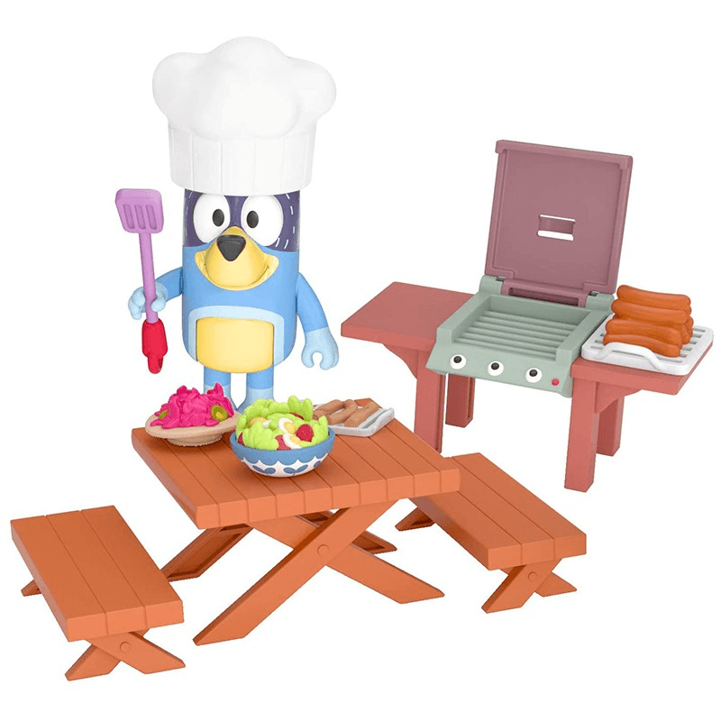 Bluey Mini Family Backyard Set With Figure