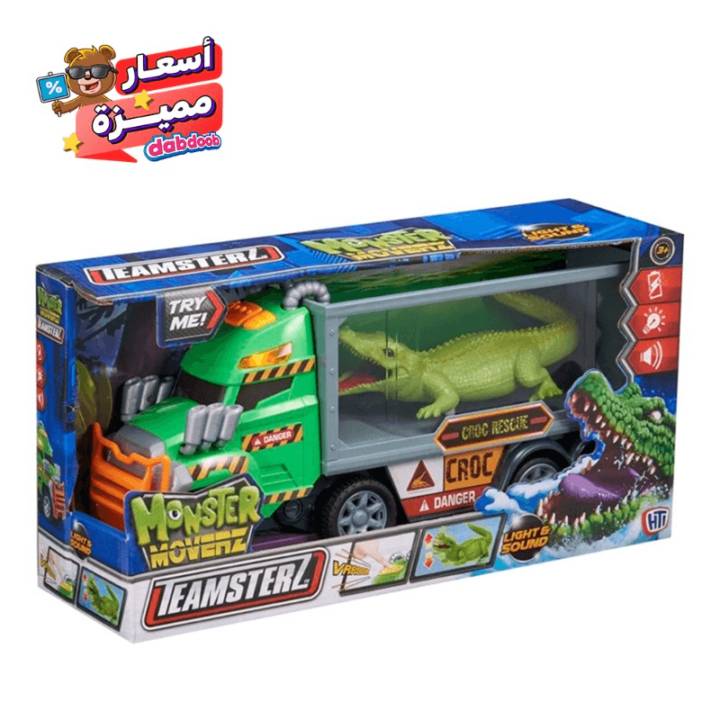 تيمسترز - شاحنة مونستر موفرز مع تمساح بأضواء وأصوات