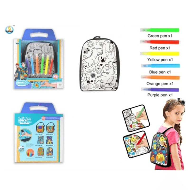 حقيبة ظهر قابلة للغسل للأطفال من ديناصور وورلد جرافيتي