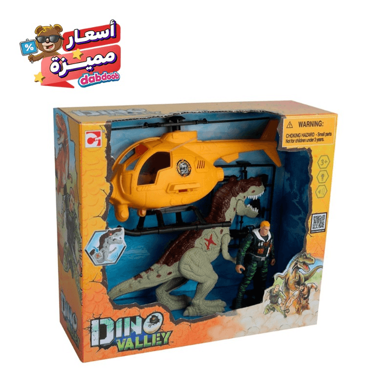 Dino Valley Copter Attack Playset