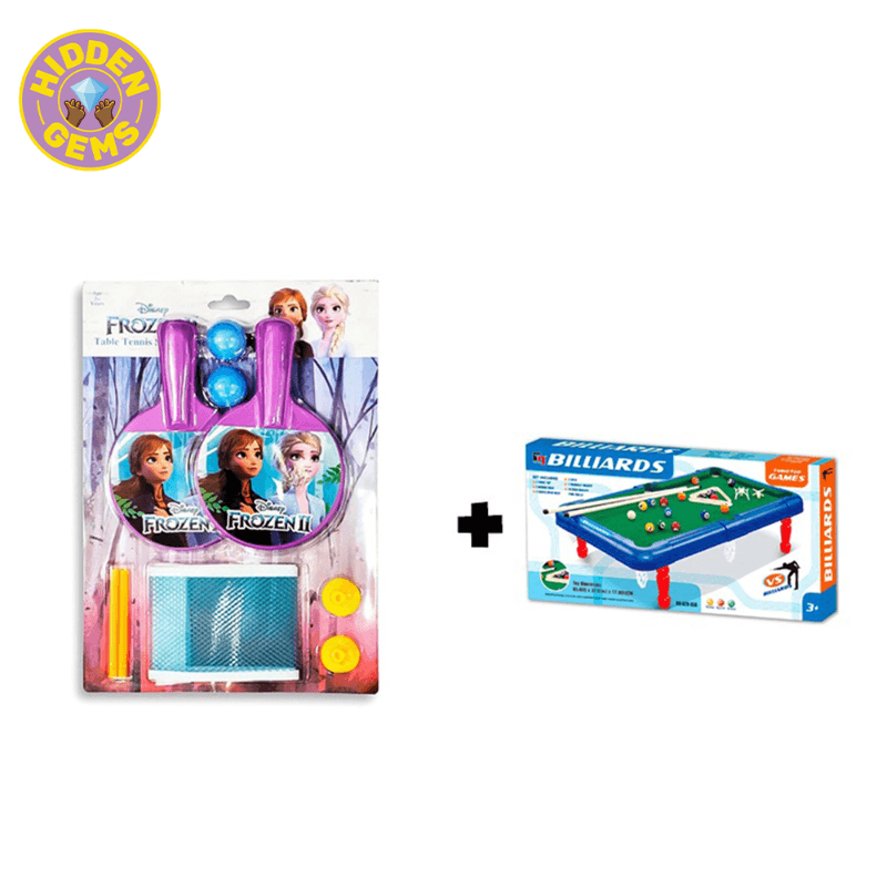 طاولة بلياردو + طاولة تنس