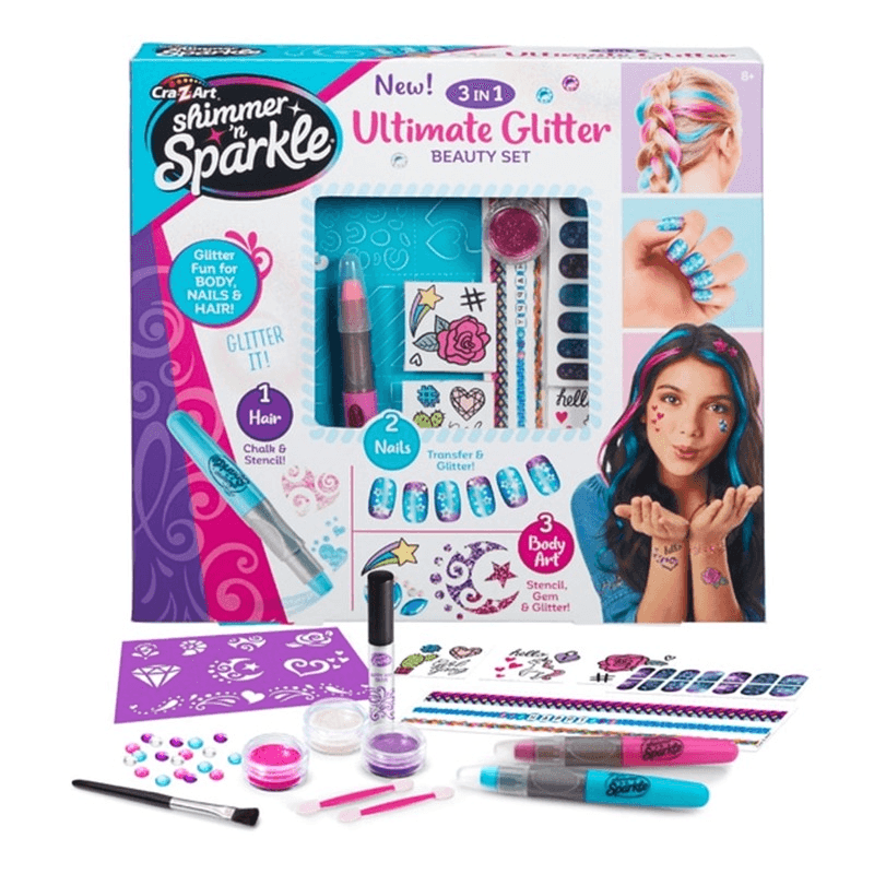 كري زي آرت - شيمر آند سباركل مجموعة الجمال اللامع