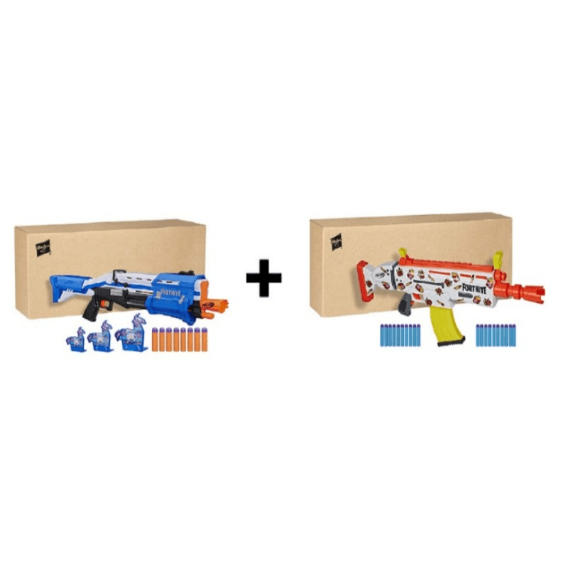Buy 1 Get 1 Free Nerf - Fortnite TS-R Targets + Nerf Fortnite AR-Durrr Burger Motorized Blaster