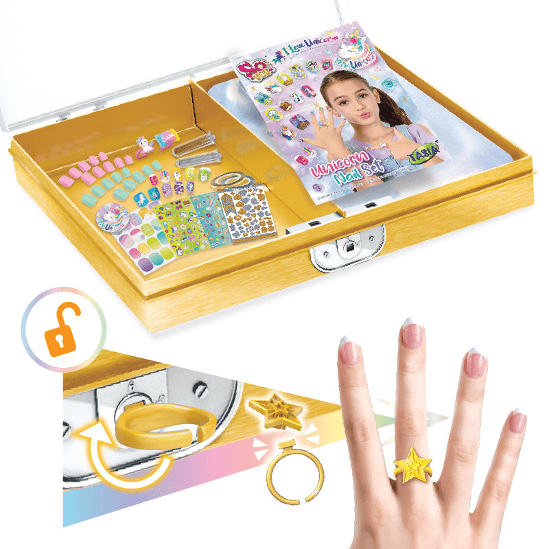 Tasia Unicorn Nails Case
