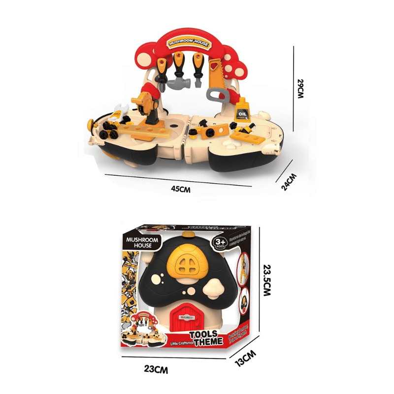 مشروم هاوس - مجموعة لعب أدوات التصليح